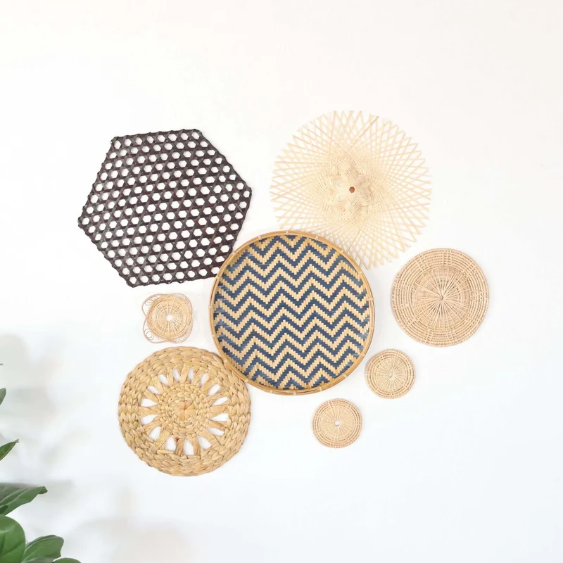 LA NA - Wall Hanging Art Décor Set of 8
