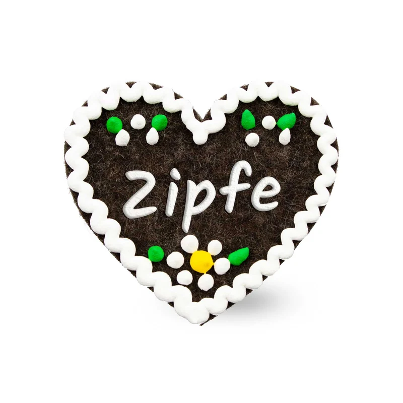 Filzherz-Anstecker "Zipfe"