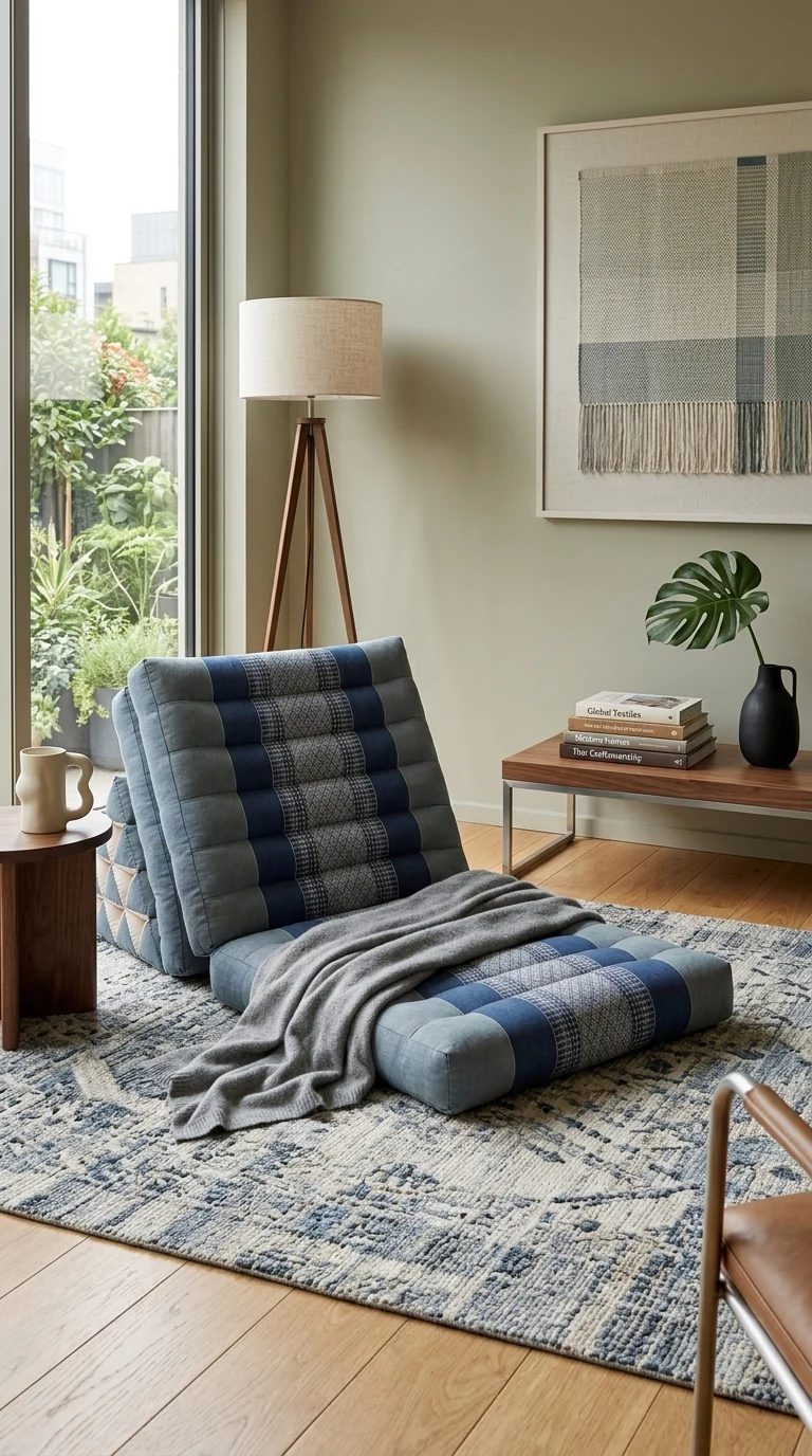 KE MIN TRA Thai Triangle Cushion 3 Fold