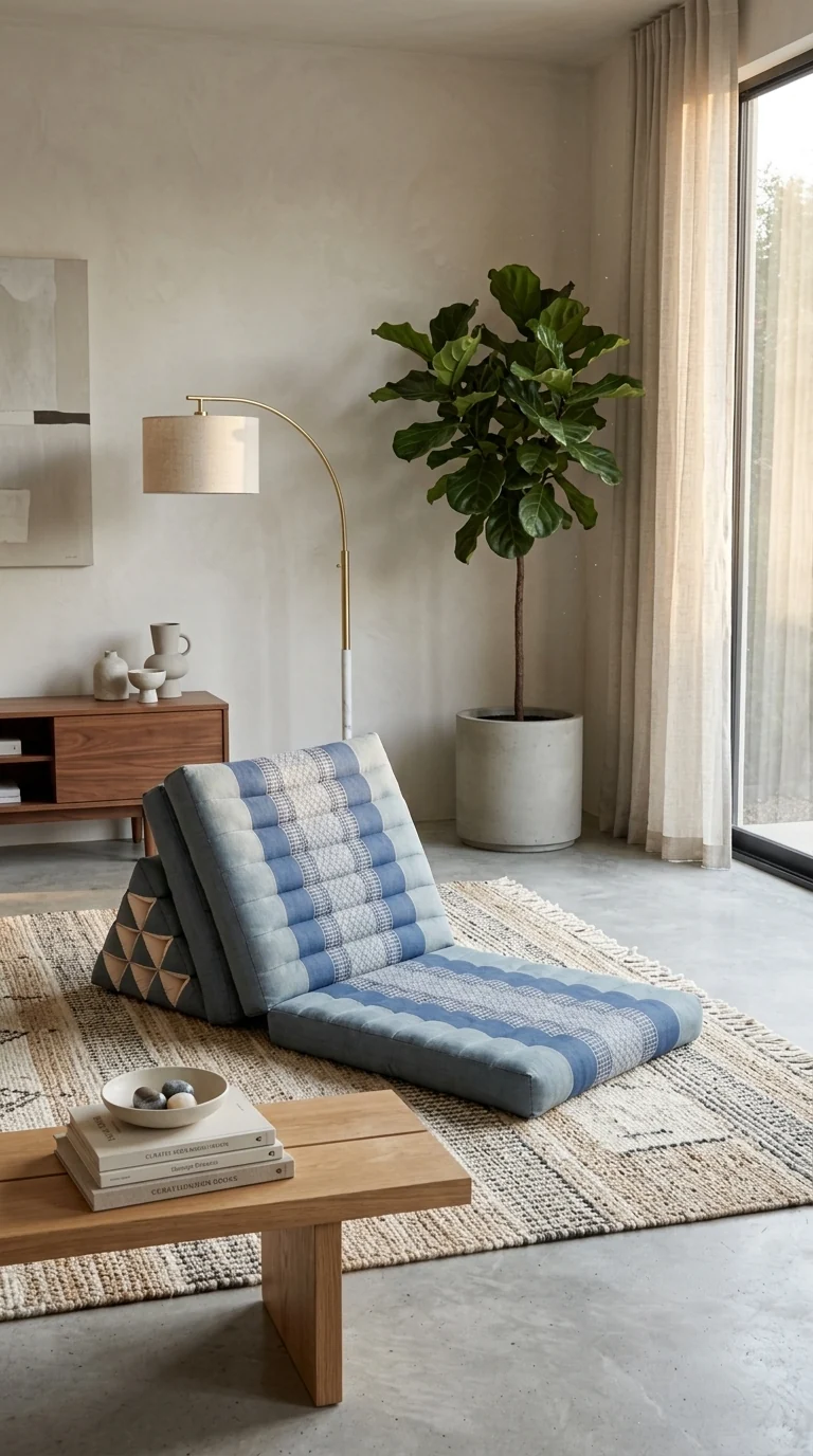 KE MIN TRA Thai Triangle Cushion 3 Fold
