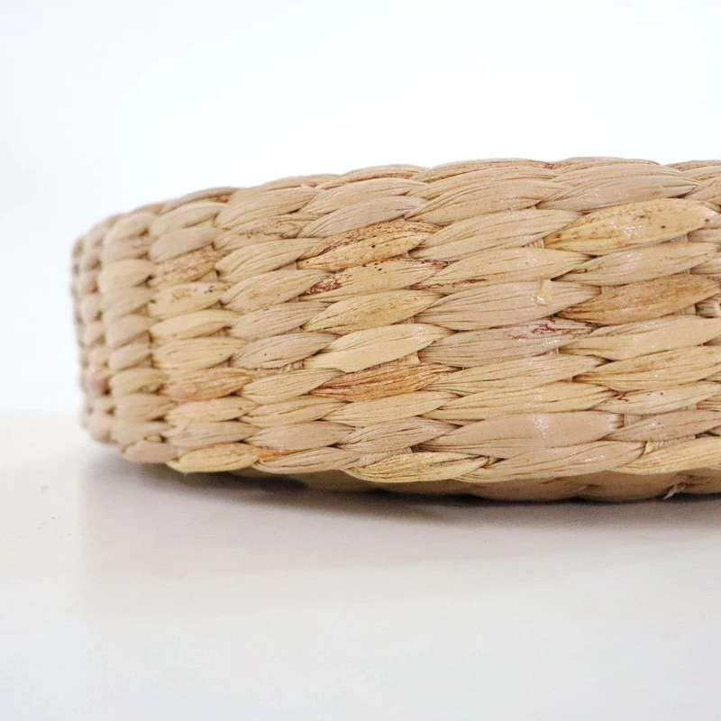 CHA SHA Handwoven Round Seagrass Basket with Lid (Wholesale)