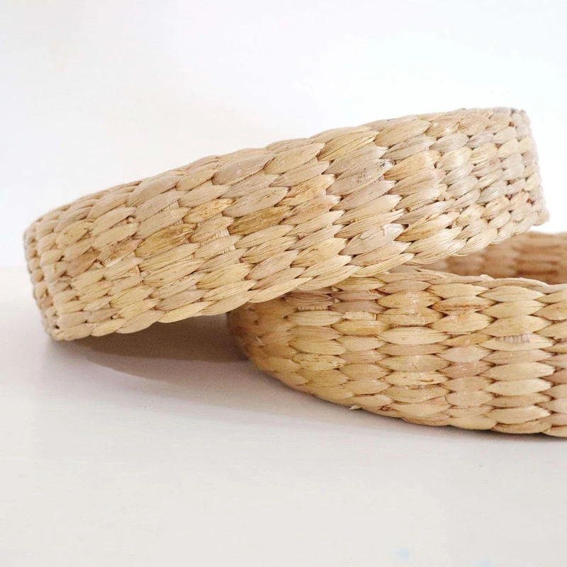 CHA SHA Handwoven Round Seagrass Basket with Lid (Wholesale)