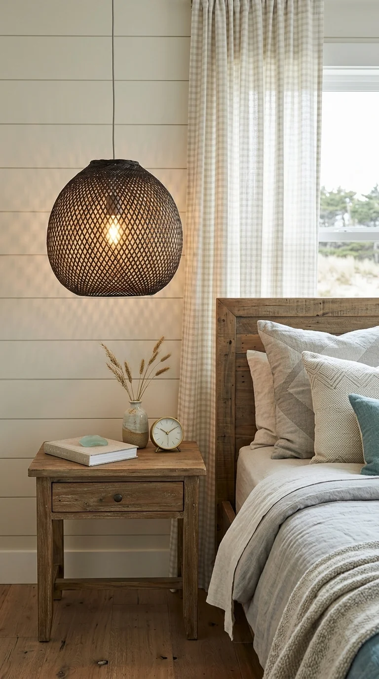 JUNDARA Black Bamboo Pendant Light Shade