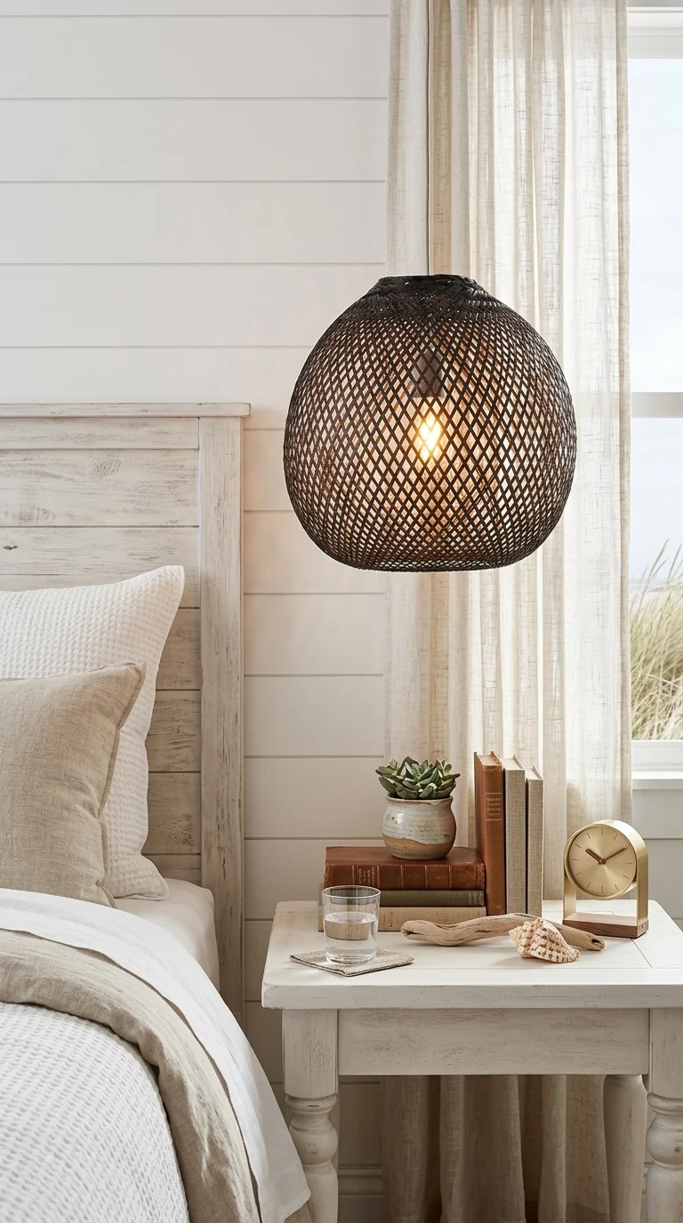 JUNDARA Black Bamboo Pendant Light Shade