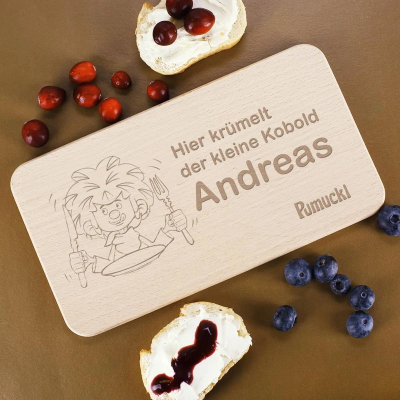 ®Pumuckl Frühstücksbrett mit Wunschname