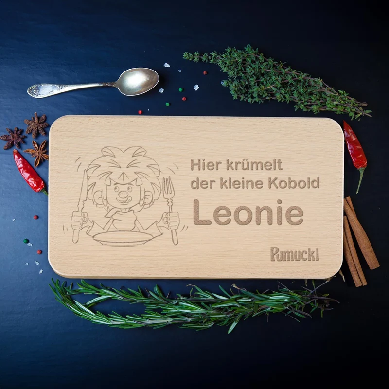 ®Pumuckl Frühstücksbrett mit Wunschname