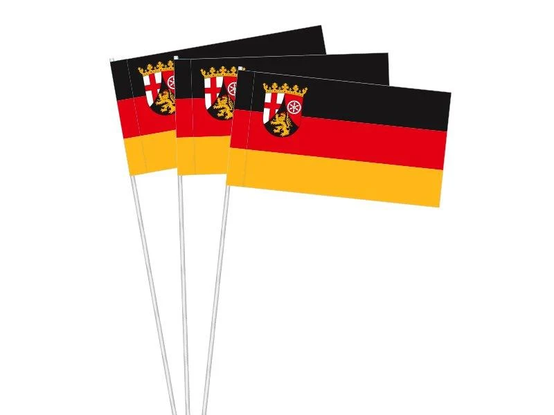 Papier-Fähnchen an 40 cm Polystyrolstab (Bundesländer)