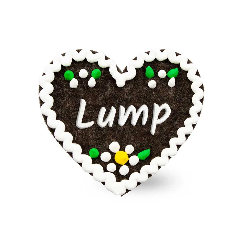 Filzherz-Anstecker "Lump"