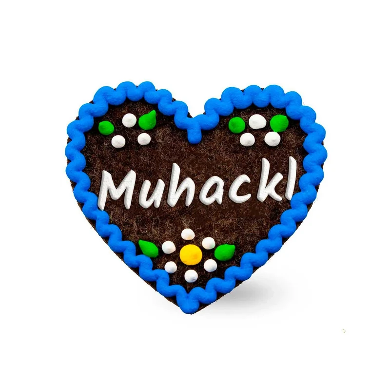 Filzherz-Anstecker "Muhackl"