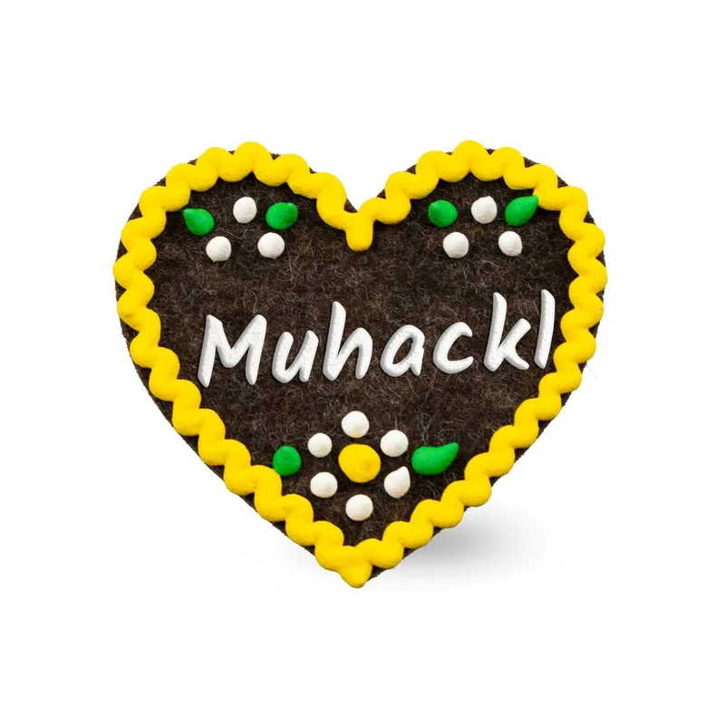 Filzherz-Anstecker "Muhackl"