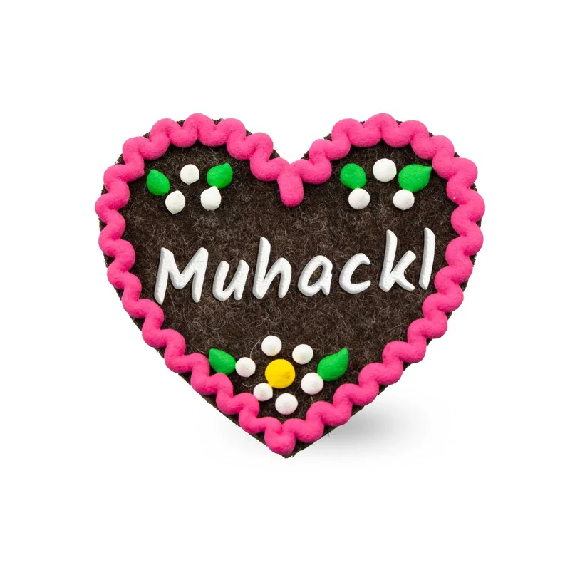 Filzherz-Anstecker "Muhackl"