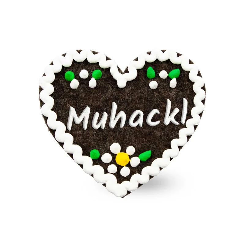 Filzherz-Anstecker "Muhackl"