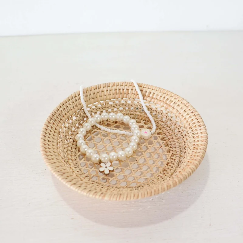 JUNTRA - Round Rattan Basket