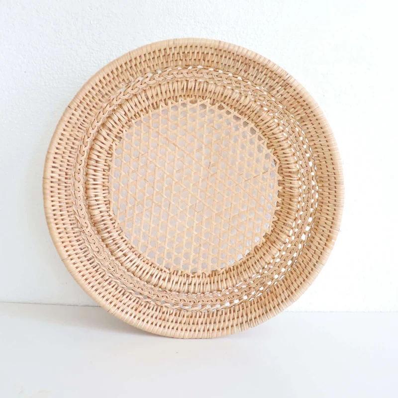 JUNTRA - Round Rattan Basket