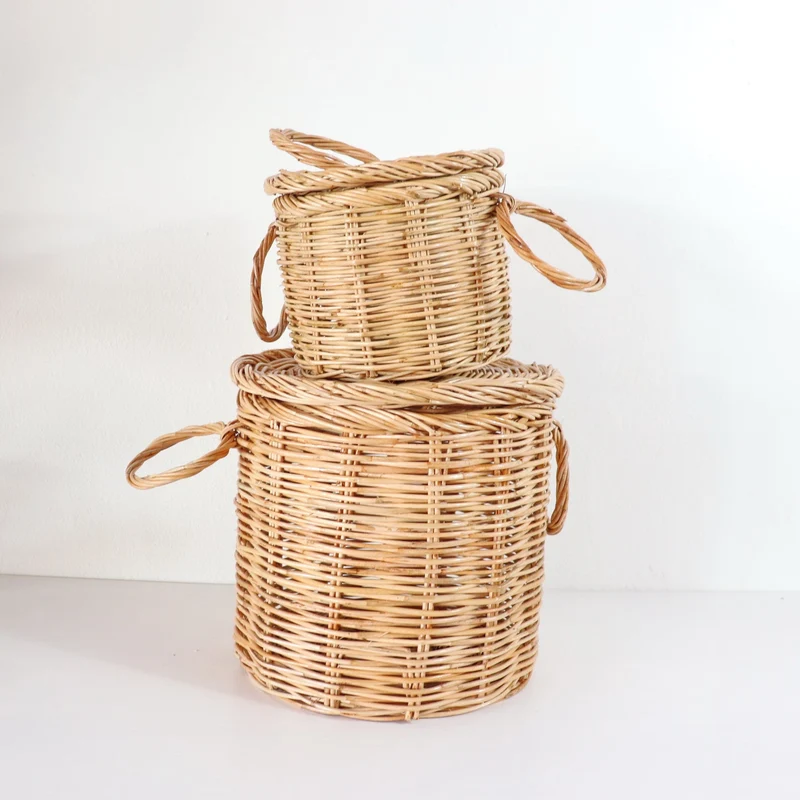 Wicker Rattan Basket - Alyssa