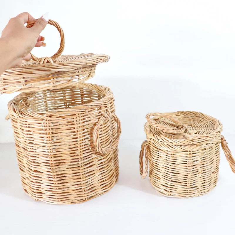 Wicker Rattan Basket - Alyssa