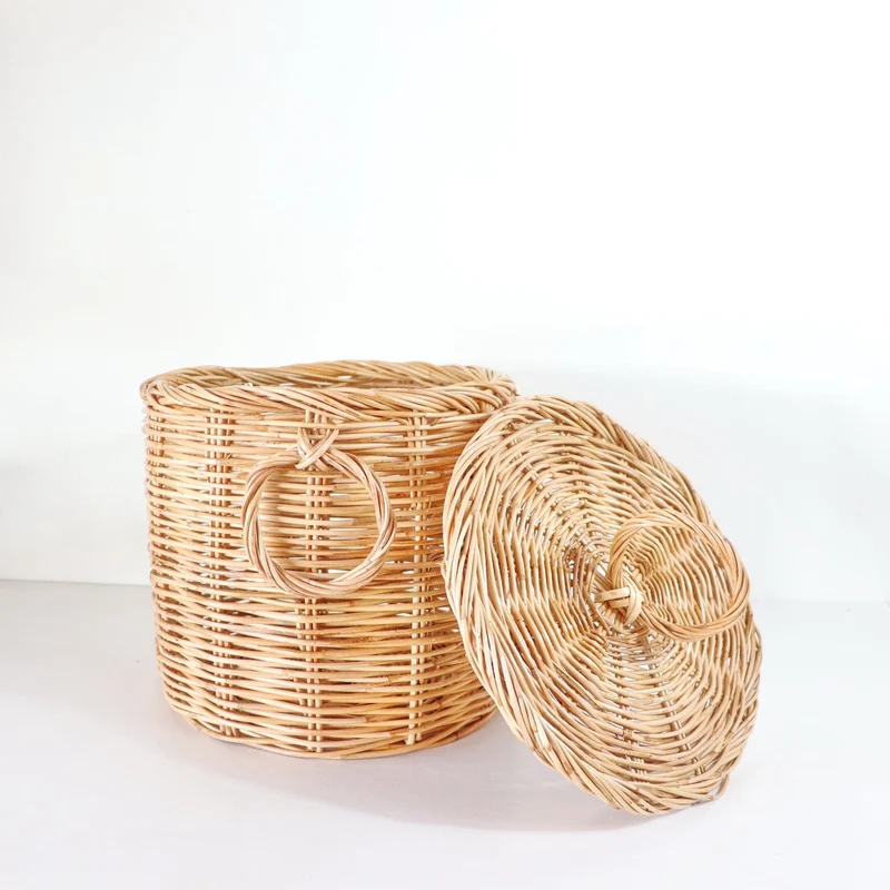 Wicker Rattan Basket - Alyssa