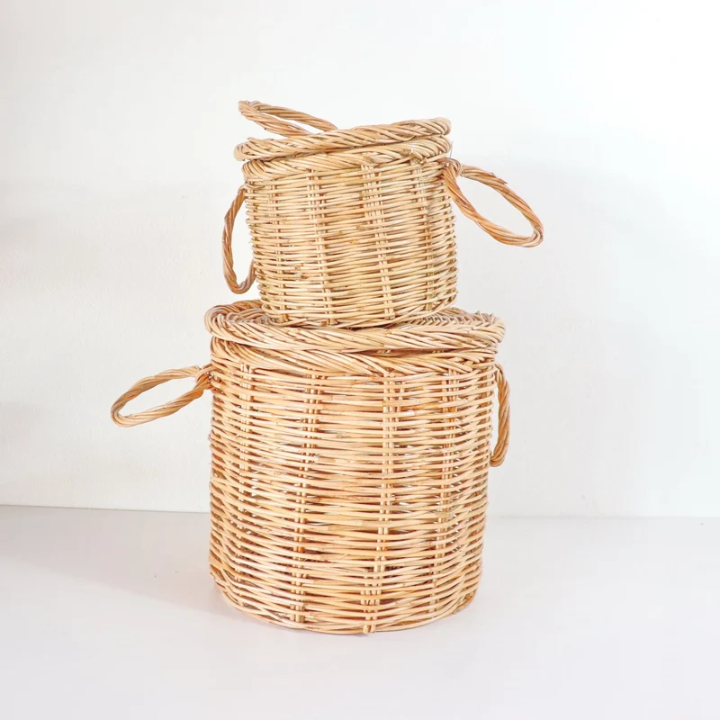 Wicker Rattan Basket - Alyssa
