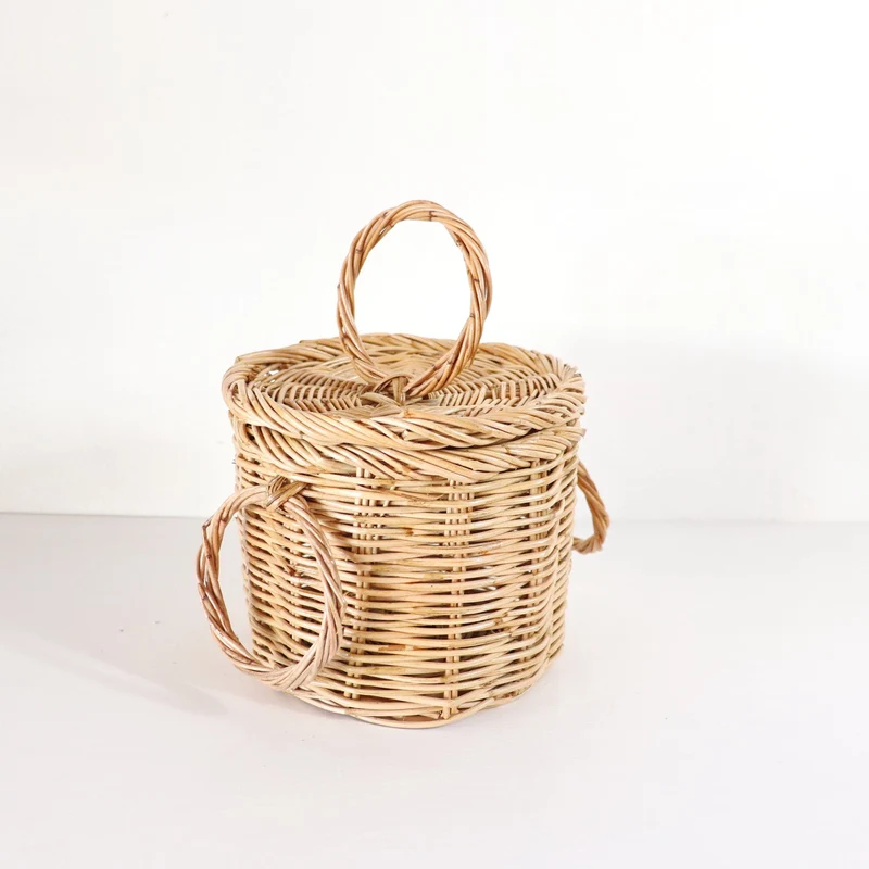 Wicker Rattan Basket - Alyssa