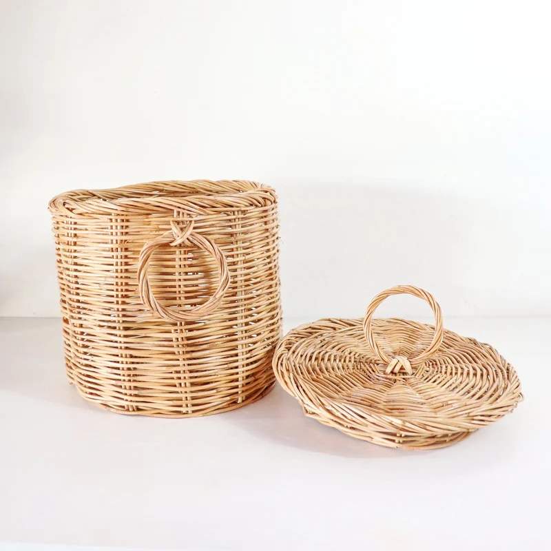 Wicker Rattan Basket - Alyssa