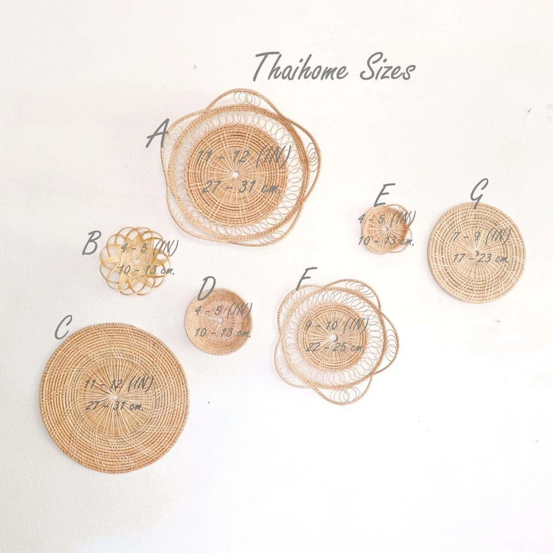 PE CHA LEE - Wall Hanging Décor (Set of 7)