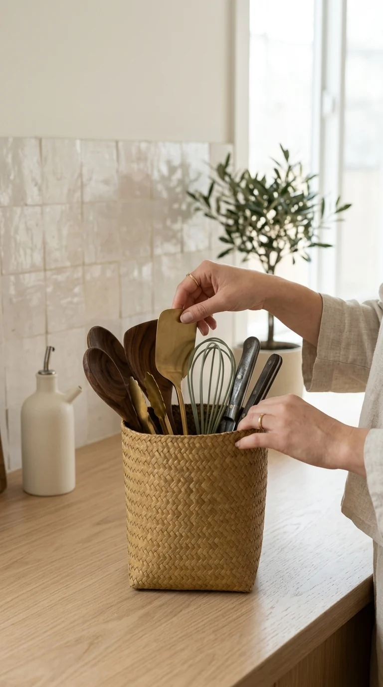 NA LIN DA - Utensil Basket (Set of 2)