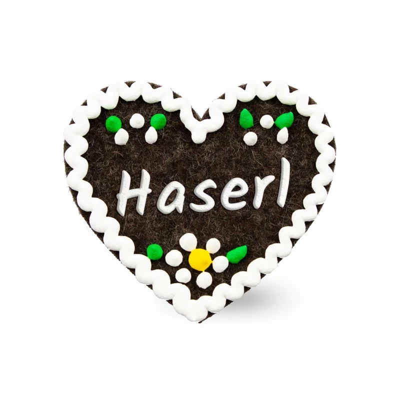 Filzherz-Anstecker "Haserl"