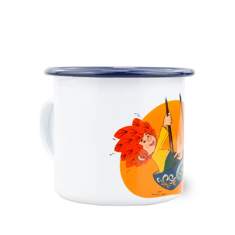 ®Pumuckl Emaille-Tasse "Schiffschaukel"