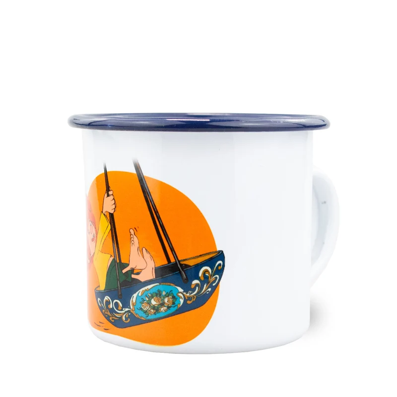 ®Pumuckl Emaille-Tasse "Schiffschaukel"