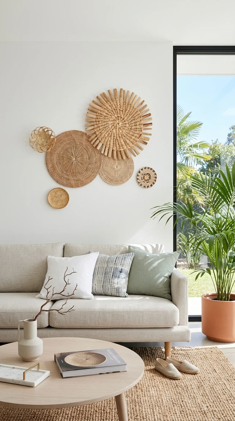 NUTWADEE Woven Wall Décor | Set of 6