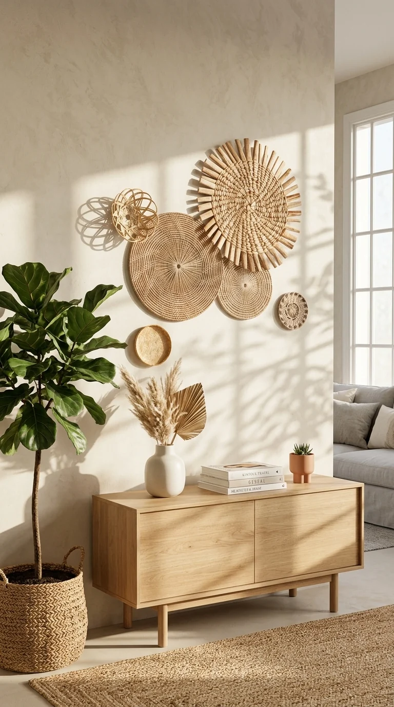 NUTWADEE Woven Wall Décor | Set of 6