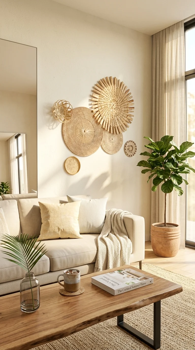 NUTWADEE Woven Wall Décor | Set of 6