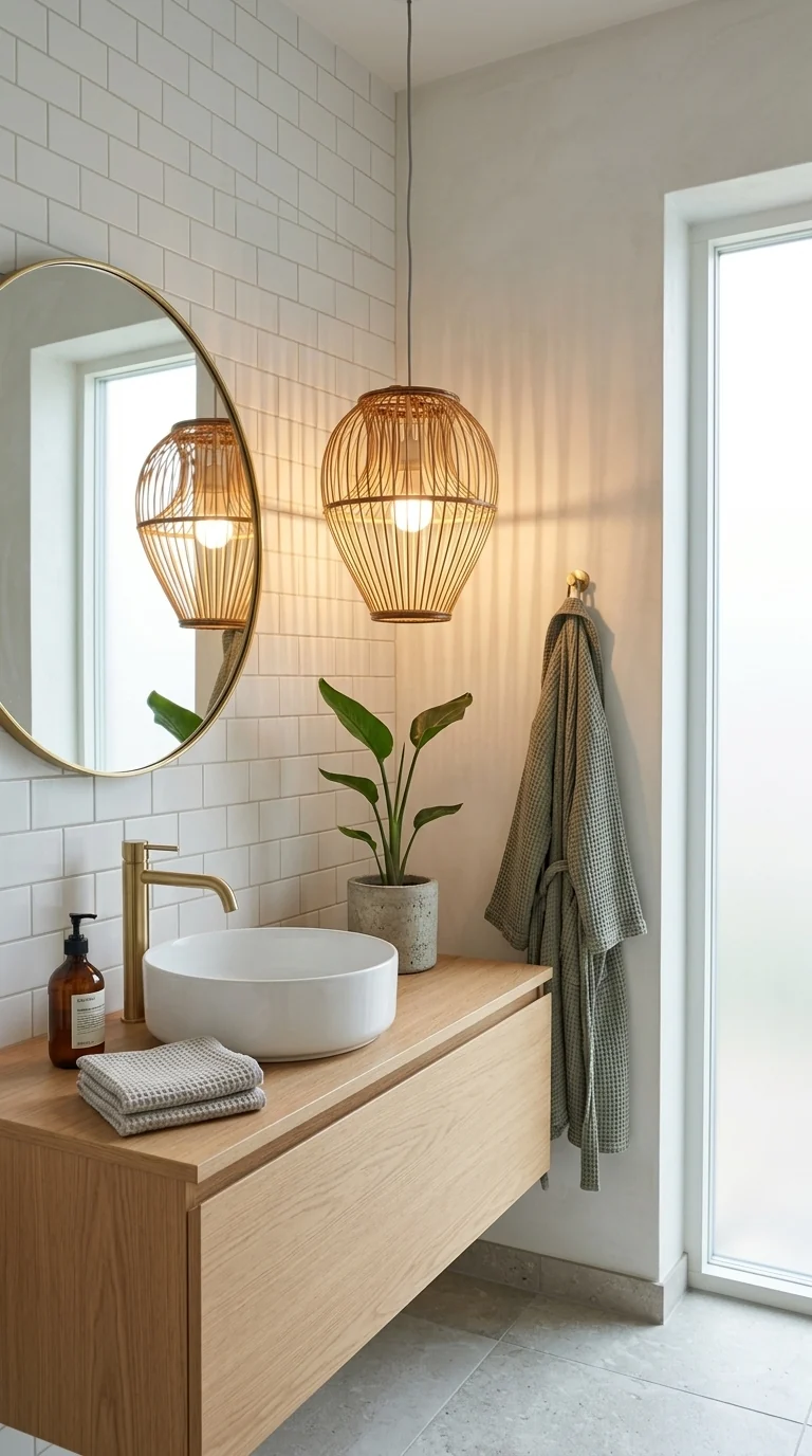 CHA LA Bamboo & Rattan Pendant Light