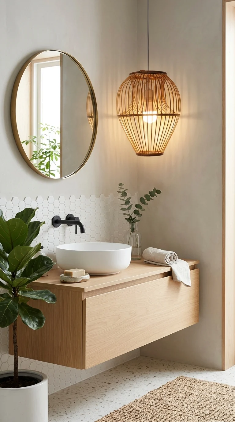 CHA LA Bamboo & Rattan Pendant Light