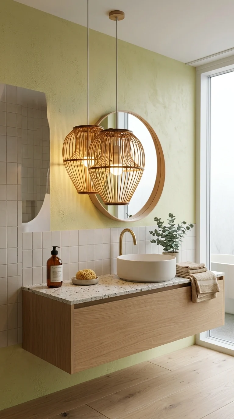 CHA LA Bamboo & Rattan Pendant Light
