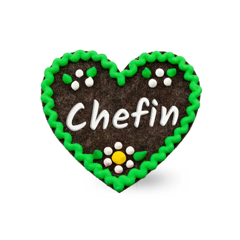 Filzherz-Anstecker "Chefin"