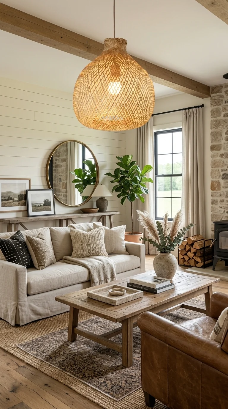 KUN YA NA - Bamboo Pendant Light (33 cm)