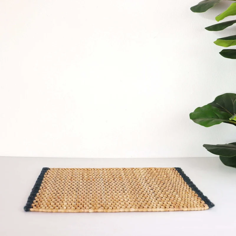 RA SI TA Woven Boho Placemats (Dark Blue)