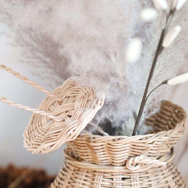 WA RIN YA Rattan Handwoven Vase