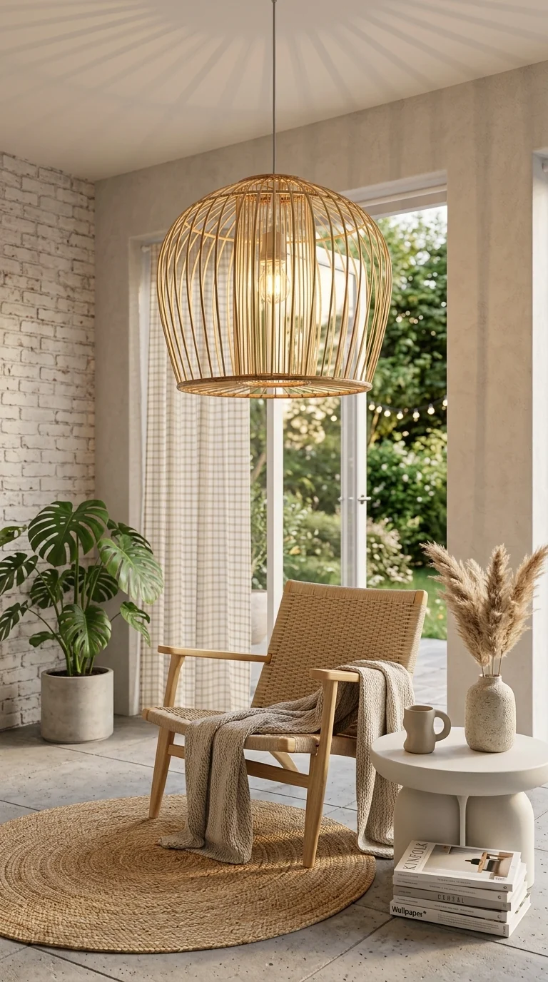 BOONTA Bamboo Pendant Light Shade