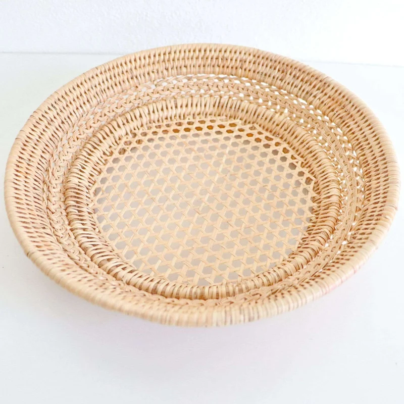 Wicker Round Rattan Basket