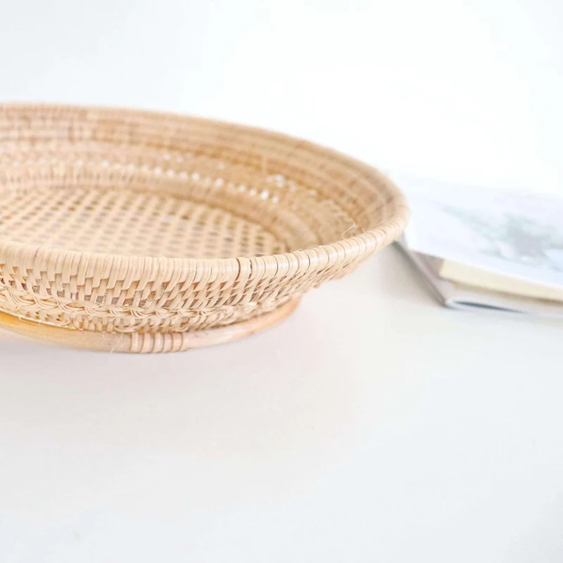Wicker Round Rattan Basket