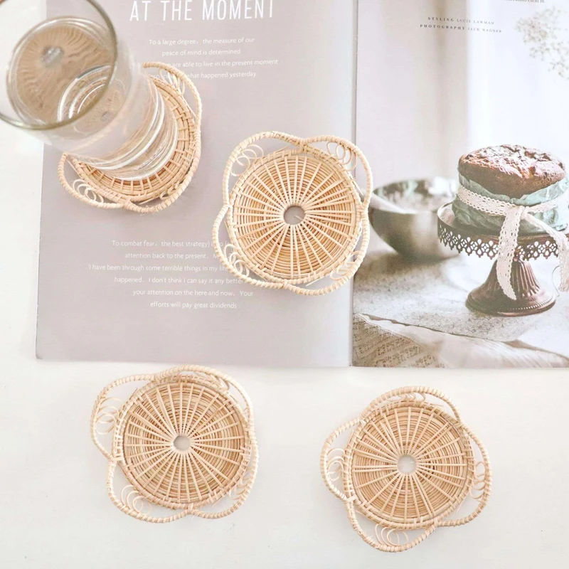 WAN NA - Rattan Coasters (SET OF 4)