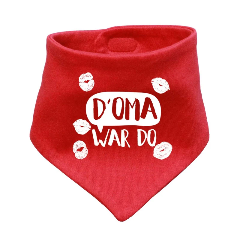 Bayerisches Babyhalstuch "D' Oma war do…"