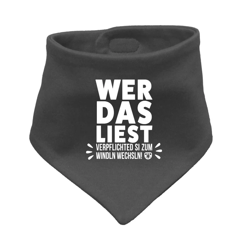 Bayerisches Babyhalstuch "Windln wechsln!"