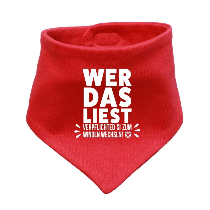 Bayerisches Babyhalstuch "Windln wechsln!"