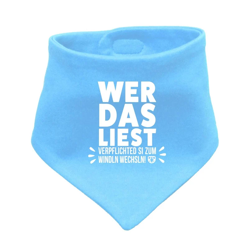 Bayerisches Babyhalstuch "Windln wechsln!"