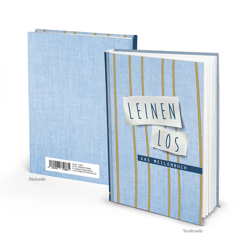 Seemeilenbuch LEINEN LOS DIN A5 - Buch zum Eintragen von Seemeilen