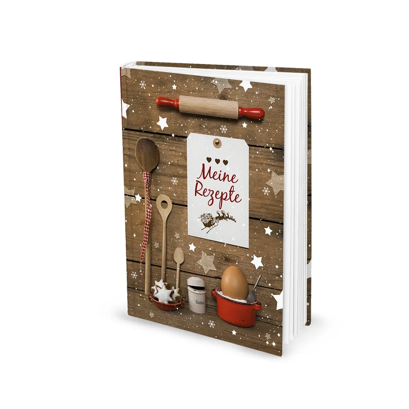 Geschenk-SET zu Weihnachten Geburtstag Hochzeit: 2 x DIN A5 Rezeptbuch Kochbuch Backbuch zum Selberschreiben MEINE REZEPTE sammeln Kochrezepte Backrezepte - Küche Essen gesunde Ernährung