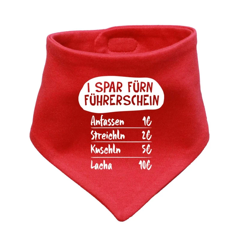 Babyhalstuch "I spar fürn Führerschein…"